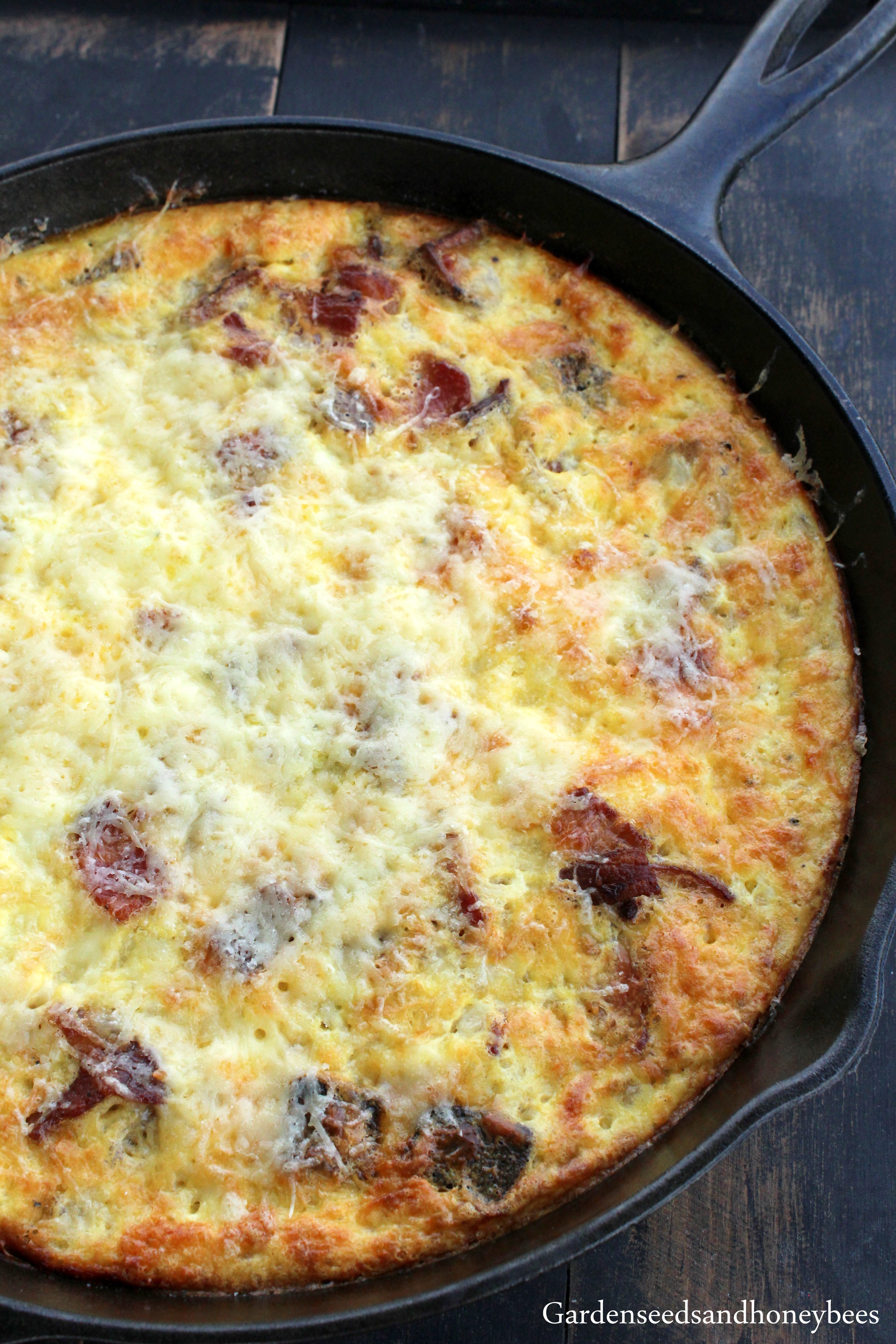 Potato Bacon Frittata - Garden Seeds And Honey Bees